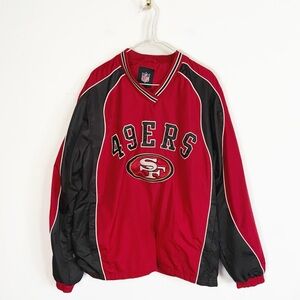 Vtg NFL 49ers San Francisco 90s Mens Windbreaker Pullover size M